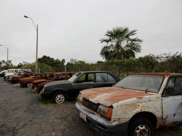 Destruirán más de 5.000 vehículos que están abandonados en la Caminera