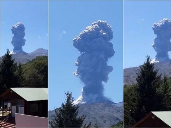 Alerta naranja en Chile por actividad en volcán Chillán