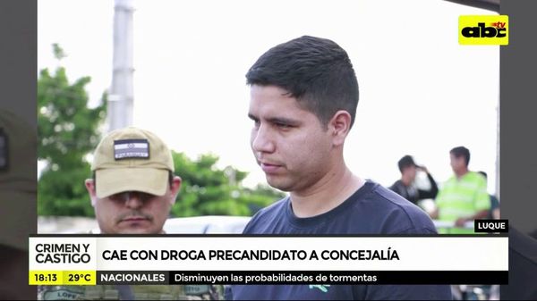 Cae con droga precandidato a concejal de Luque - Crimen y castigo - ABC Color