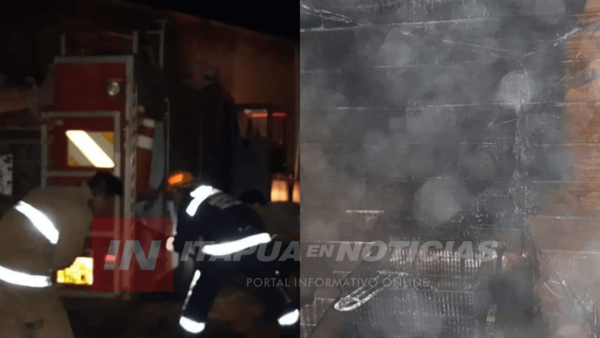 INCENDIO EN LOCAL GASTRONÓMICO DE CNEL. BOGADO