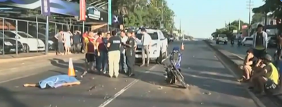 Conductor huye luego de atropellar y matar a joven motociclista
