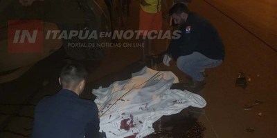 MOTOCICLISTA MUERE TRAS CHOCAR CONTRA UN CAMIÓN EN EDELIRA.
