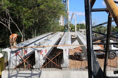 Colocan vigas para viaducto en zona del Jardín Botánico pero aún no hay obras de compensación - Nacionales - ABC Color