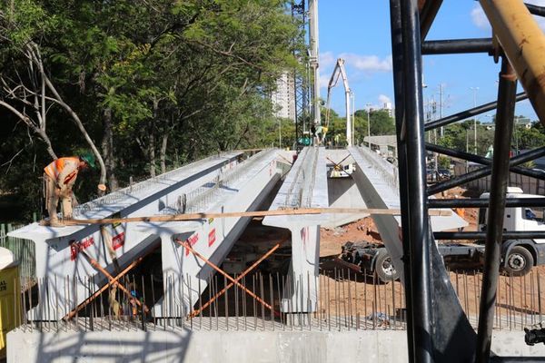 Colocan vigas para viaducto en zona del Jardín Botánico pero aún no hay obras de compensación - Nacionales - ABC Color