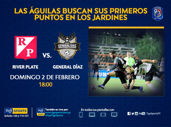 River Plate busca recuperarse y General Díaz su primera victoria