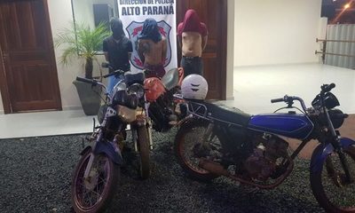 Desbaratan banda de motochorros