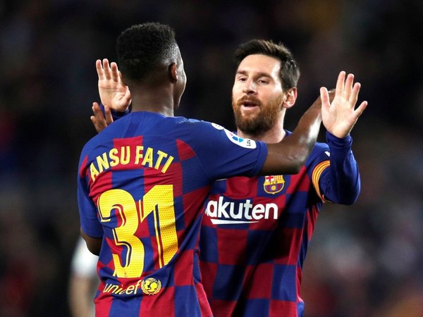 La conexión Messi y Ansu Fati, letal en un Barça a ráfagas