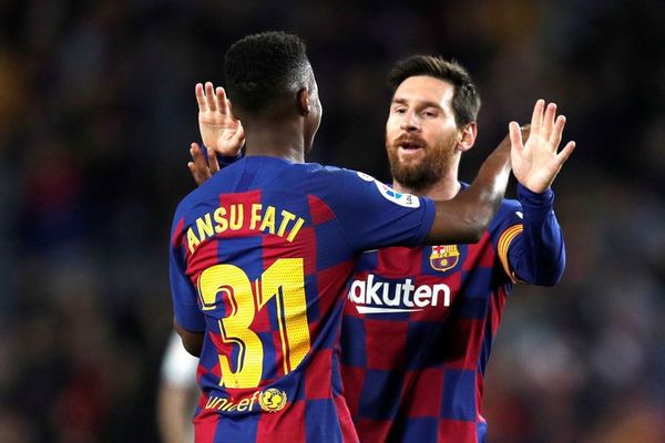 La conexión Messi y Ansu Fati, letal en el Barça - Fútbol - ABC Color