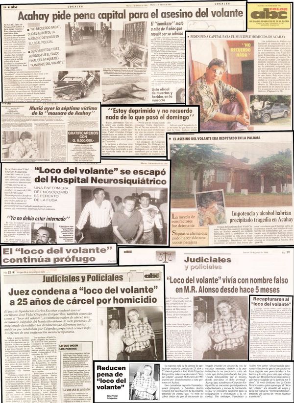 A 27 años de la marcha del terror del primer “loco del volante” del país - Judiciales y Policiales - ABC Color