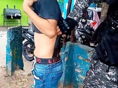 Pillan a dos con feroces machetes en la chacarita