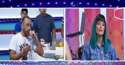 Churero y Kasandra Frutos se vieron las caras en tv