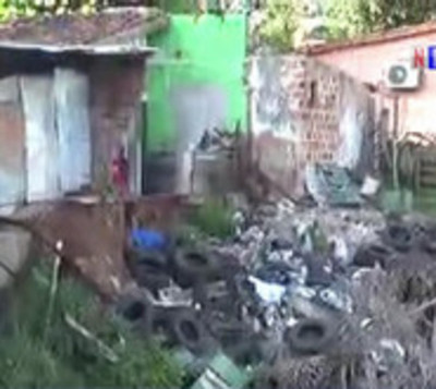 Vertedero clandestino en Villa Elisa, hotel de lujo para mosquitos - Paraguay.com