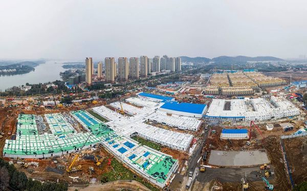 China: Hospital de 1.000 camas en diez días, “milagro” y joya propagandística - Mundo - ABC Color