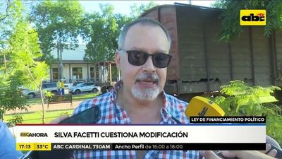 Facetti cuestiona modificación de la ley financiamiento político - ABC Noticias - ABC Color