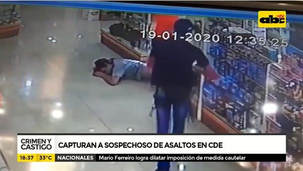Capturan a sospechoso de asaltos en CDE - Crimen y castigo - ABC Color