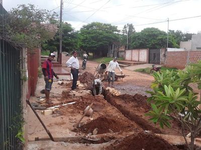 Realizan obras para drenaje en algunas zonas de  Horqueta - Nacionales - ABC Color