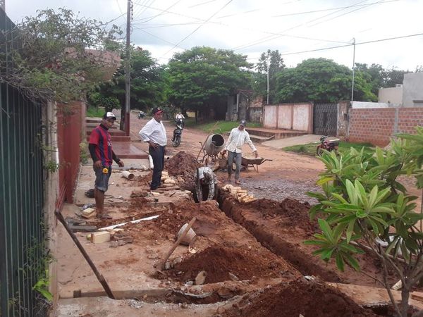 Realizan obras para drenaje en algunas zonas de Horqueta - Nacionales - ABC Color