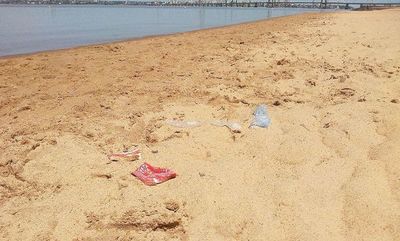 Lamentable imagen en playas de Encarnación - Interior - ABC Color
