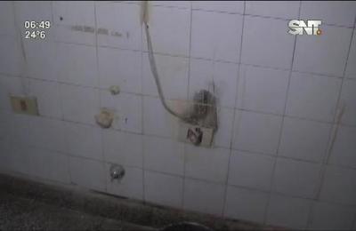 Principio de incendio en el Hospital de Loma Pyta - SNT