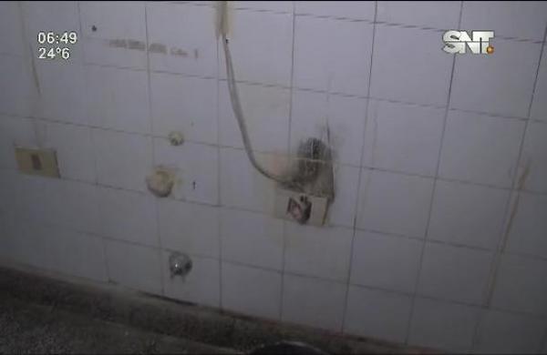 Principio de incendio en el Hospital de Loma Pyta - SNT