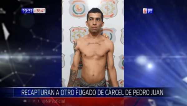 Recapturan a otro reo que se fugó de cárcel de Pedro Juan