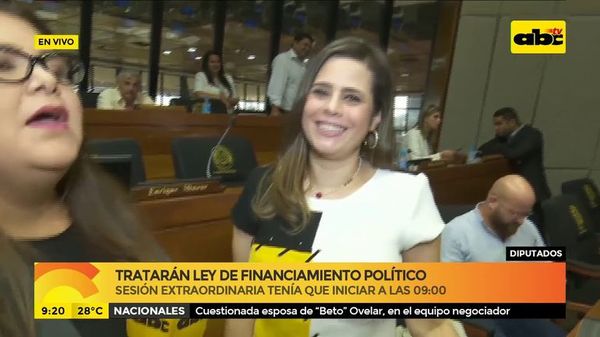 Tratarán ley de financiamiento político - ABC Noticias - ABC Color