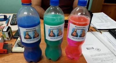 Reclusos de San Pedro elaboran productos de limpiezas para comercializar y ayudar a sus familias desde el penal. - .::RADIO NACIONAL::.