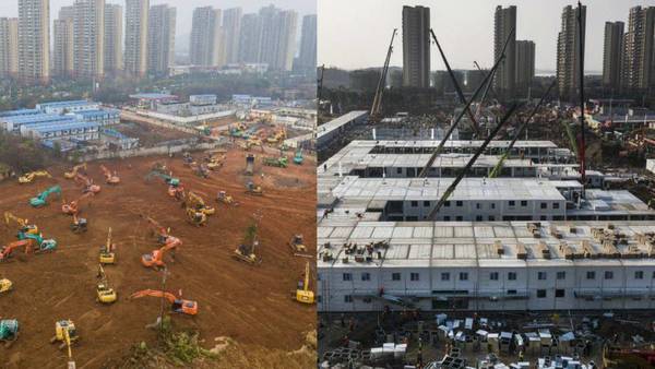 El Hospital de Wuhan construido en 10 días recibió a sus primeros pacientes