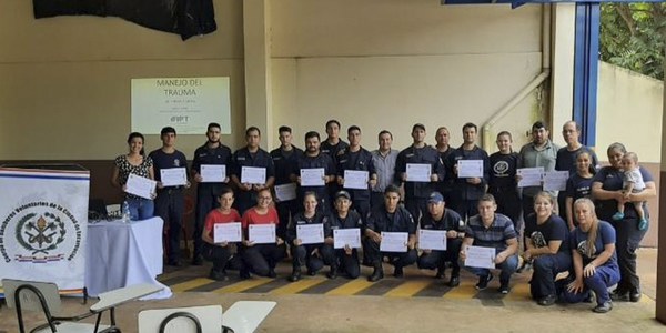 BOMBEROS DE TRP PARTICIPAN EN CURSO INTENSIVO SOBRE TRAUMAS
