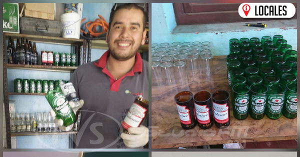 Mediante el reciclaje, joven cuida el medio ambiente y se gana la vida en Encarnación