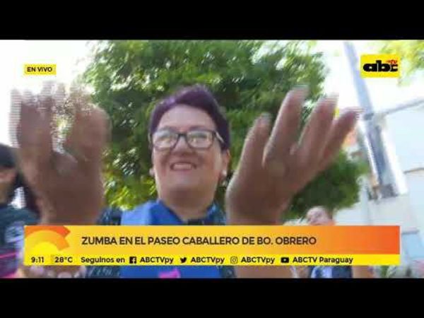 Zumba en el paseo Caballero de Bo. Obrero - ABC Noticias - ABC Color