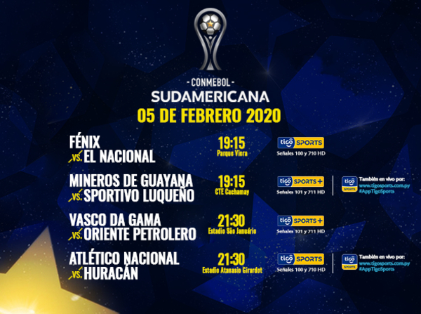 Tigo Sports te muestra cómo prosigue la Sudamericana