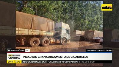 Incautan gran cargamento de cigarrillos - ABC Noticias - ABC Color