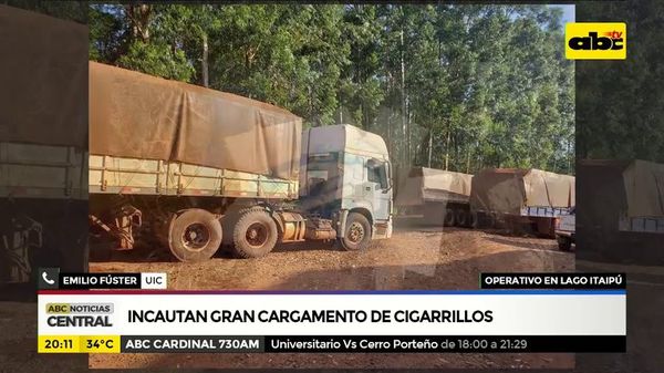 Incautan gran cargamento de cigarrillos - ABC Noticias - ABC Color