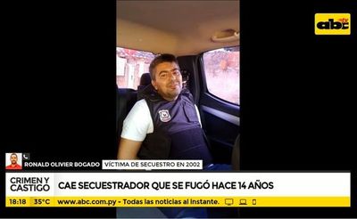 Cae secuestrador que se fugó hace 14 años - Crimen y castigo - ABC Color