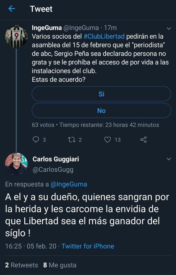 De nuevo la censura con tinte vengativo - Libertad - ABC Color