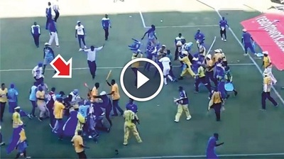 Batalla campal en partido de la liga Sudafricana de Fútbol (Vídeo) - PARAGUAYPE.COM