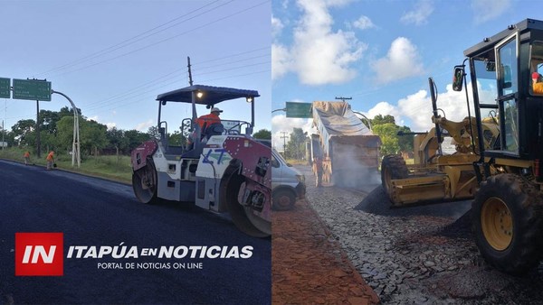 AVANZA ASFALTADO EN TRAMO MA. AUXILIADORA- TAVA’I