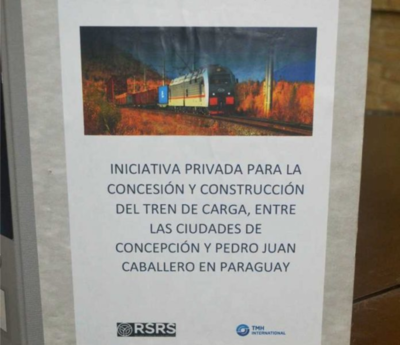 Fepasa recibe propuesta para construcción de tren de cargas entre Concepción y Pedro Juan Caballero
