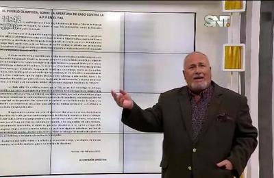 Monólogo de Javier Sosa Briganti en el SNT Deportes - SNT