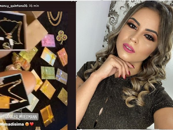 Nancy presumió las joyas que le regaló Friedmann