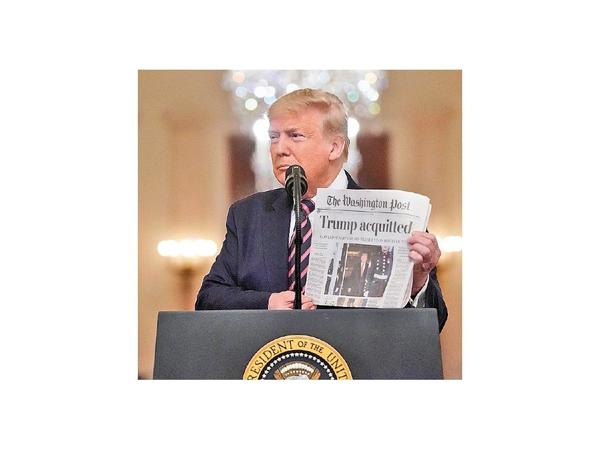 Trump celebra su absolución con un discurso vengativo