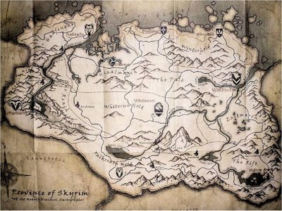 Usan mapa de videojuego Skyrim para enseñar geografía en Ucrania