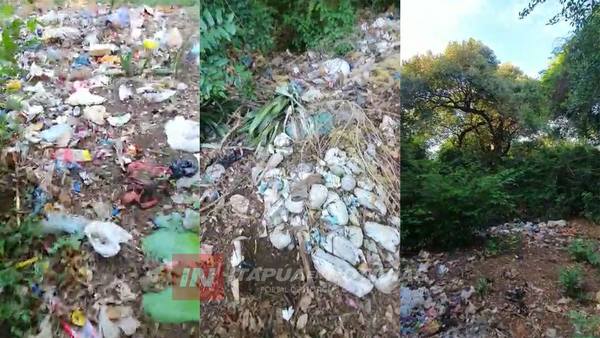 UNA PLAZA LLENA DE RESIDUOS EN BARRIO PIRO´Y DE ENCARNACIÓN.