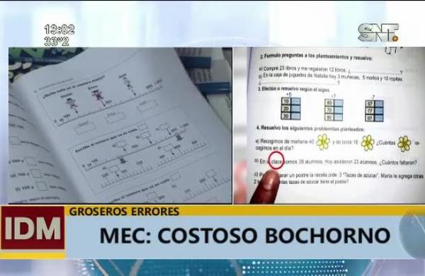 Vergonzosos errores ortográficos en libros del MEC - SNT