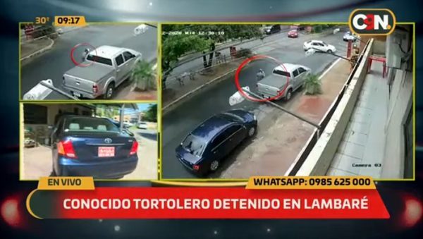 Capturan a "tortolero" que robó dineral en segundos