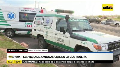 Servicio de ambulancias en la costanera - ABC Noticias - ABC Color