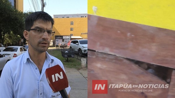 HUMEDAD EN LA EX DIBEN DETERIORA EL PARQUET DE LA PISTA DE JUEGO