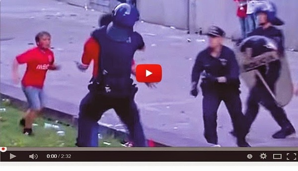 Policía portuguesa golpea a un hombre delante de sus hijos (VÍDEO) - PARAGUAYPE.COM