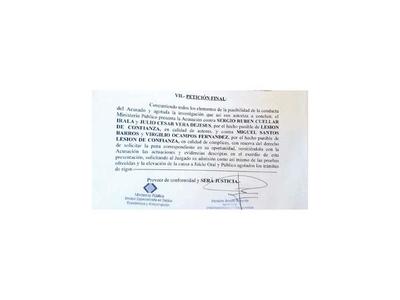 Fiscalía pide juicio oral y público para intendente de Fuerte Olimpo